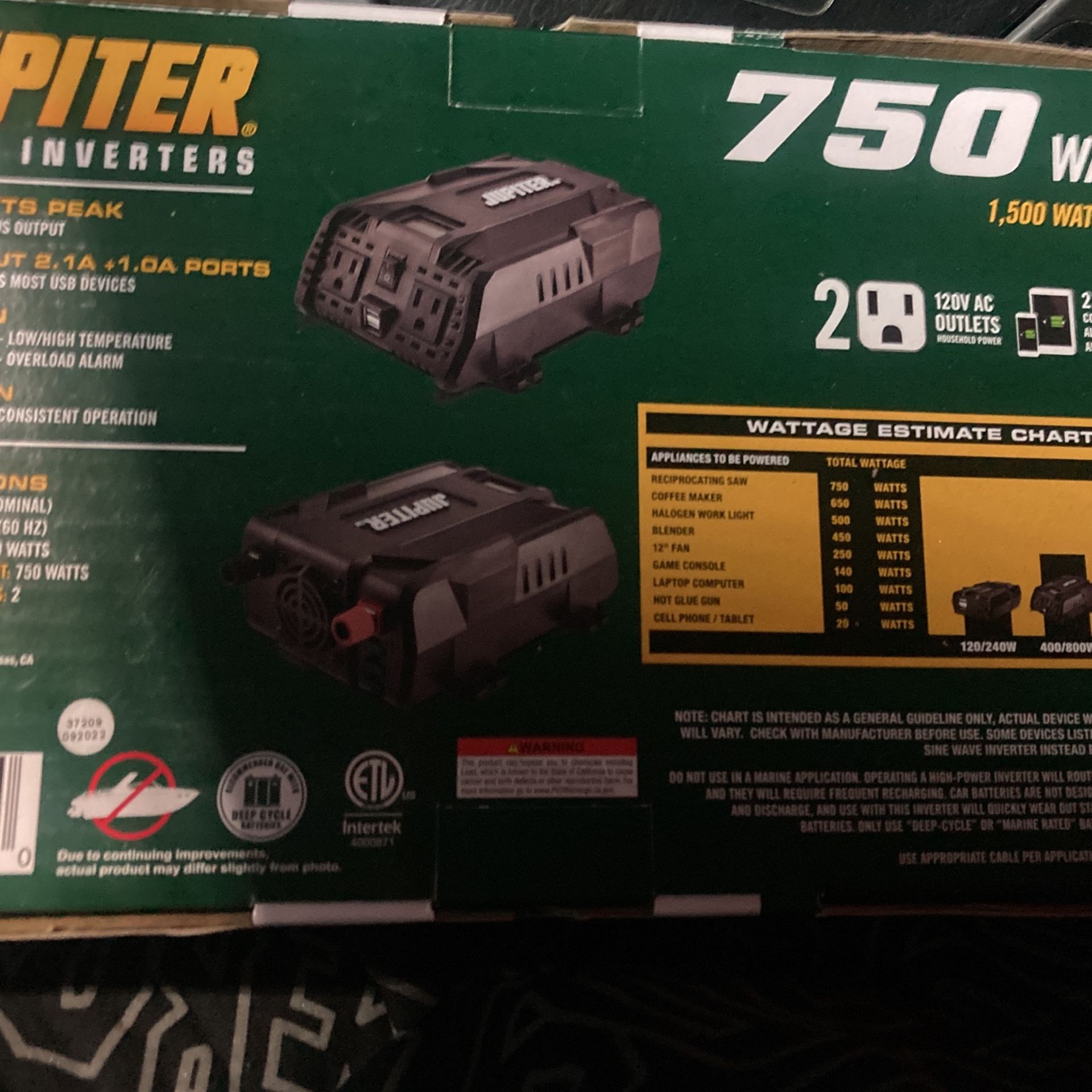 Jupiter 750 Power Inverter for Sale in Harrisville, UT OfferUp