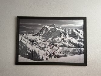 Framed and signed original mountain photography