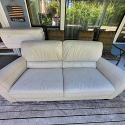 Macy's Italian Leather Couch