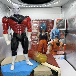Custom SH Figuarts Battle-Damaged Goku & Custom Shaded Dragon Stars Jiren Set