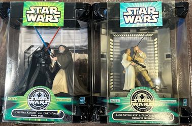 Star Wars Silver Anniversary 2 Bundle 3.75" NIB Final Duel And Swing To Freedom