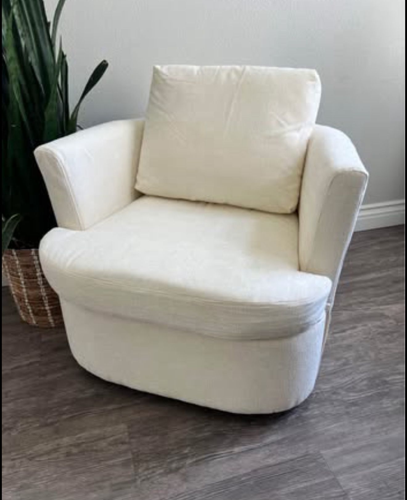 LUE BONA 32 in. W Modern Chenille Swivel Accent Barrel Chair Set Modern Upholstered Swivel