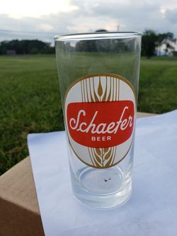 Vintage Schaefer Classic 5.25" 10 oz Beer Glass Breweriana
