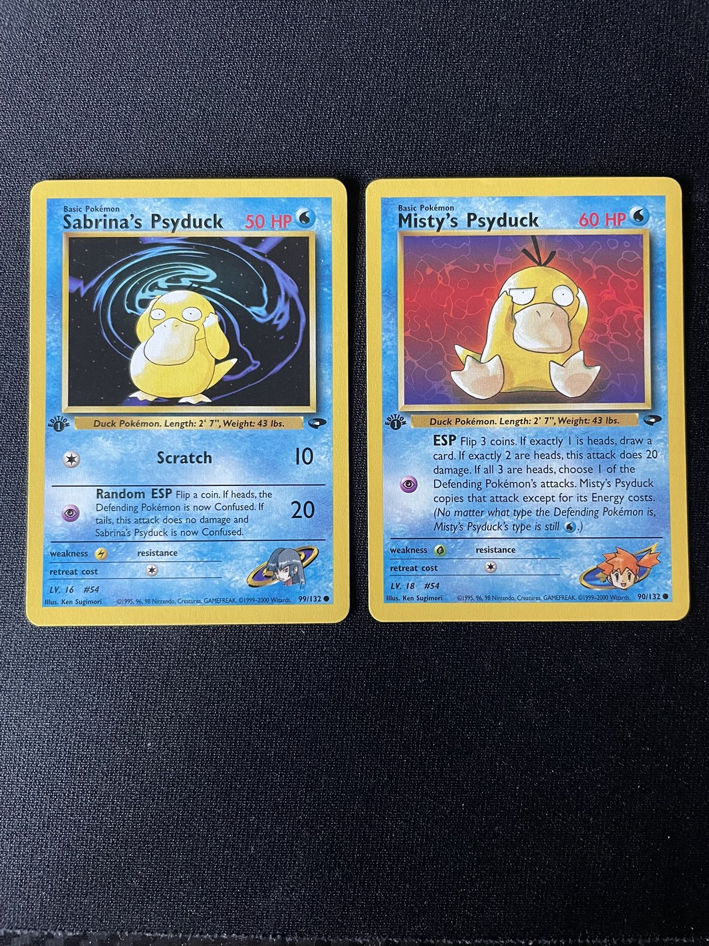 sabrina's psyduck pokemon card value Sabrinas 99/132 1st Edition PSA 8 this attack does 20 damage. Pokemon Misty's Psyduck 90/132 |