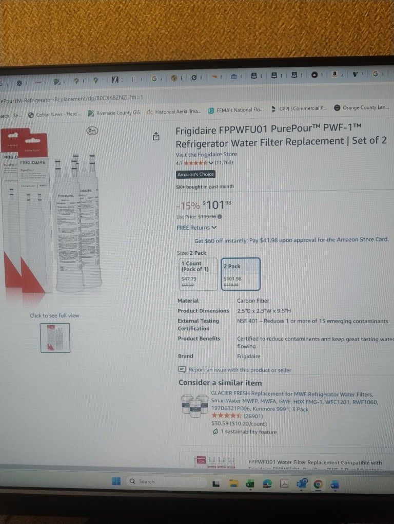 2-Pack Frigidaire Water Filters