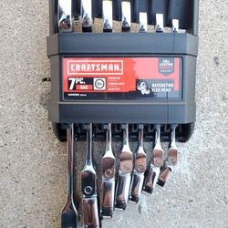 7pc Craftsmen Wrench Set With Flex Head 