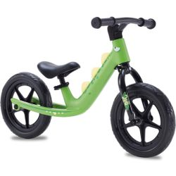Royalbaby Dino Kids Balance Bike, Toddler Beginner Lightweight Sport Training Bicycle, 12 Inch Wheel Age 2 to 4 Green Blue Black Orange