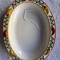 Clay Art Chili peppers serving plate