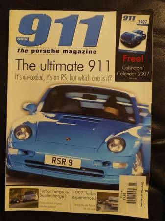 Premium British Porsche Magazine Total 911 January 2007