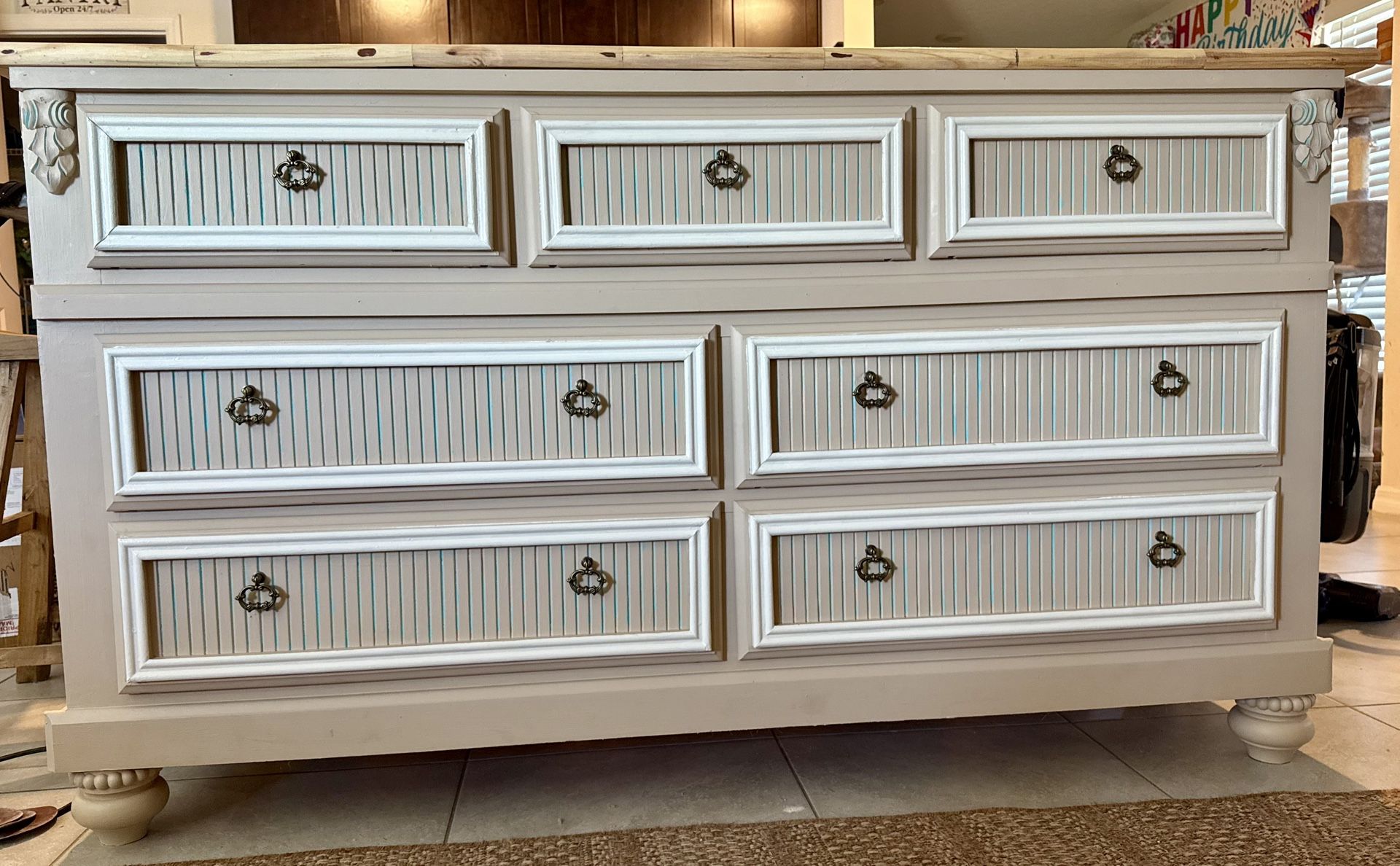 Kathy Ireland  Chest Drawers (65" W x 16" D x 36" H)