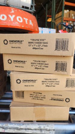 100 plastic bags for business  white