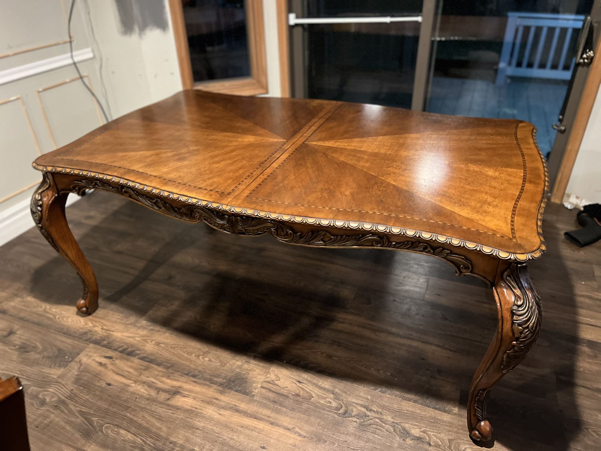Beautiful Antique Dining Table . Just Got A New Set. Chairs Are Sold.