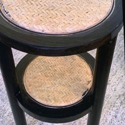 Rattan Wood Plant Stand