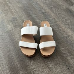 Steve Madden Sandals White 81/2