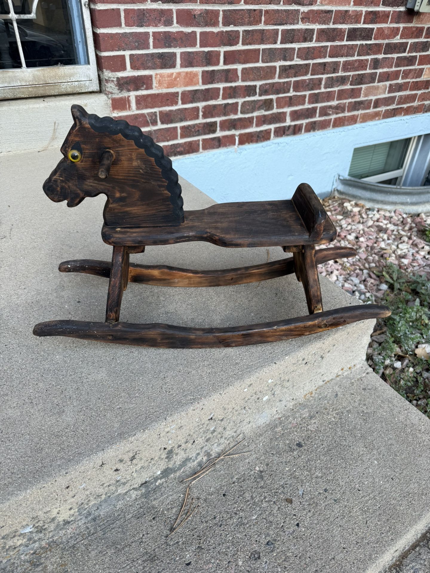 Vintage Wooden Rocking Horse - Made in Colorado
