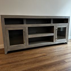 Cosmopolitan Gray Storage TV Stand | 75-in