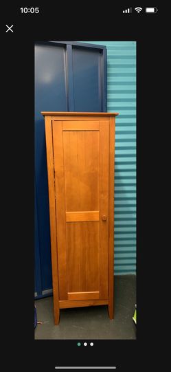 Solid wood 5 shelves good condition little corner chip.