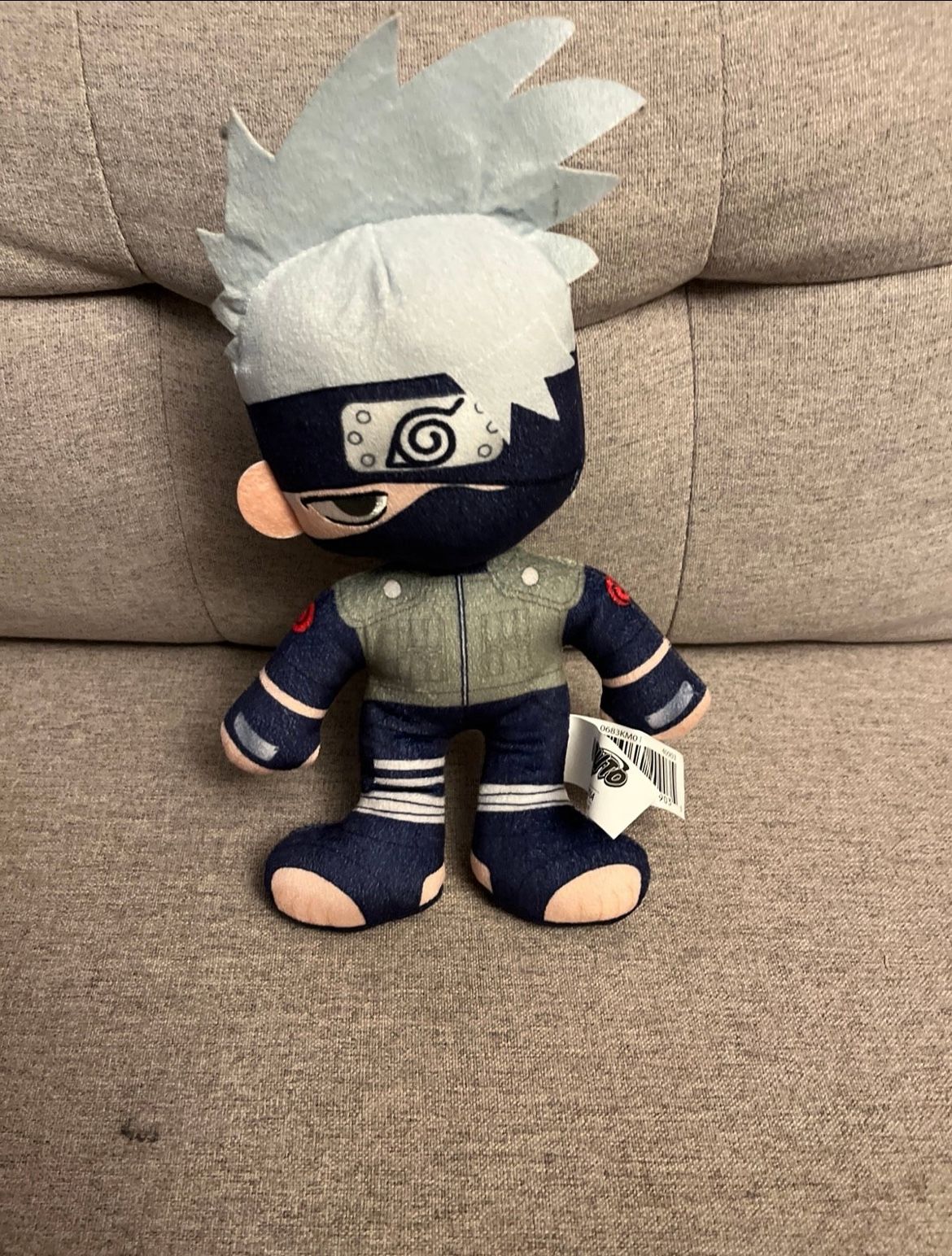Vintage 2002 Naruto Kakashi Hatake Anime Manga Action Figure Stuffed Plush 11”