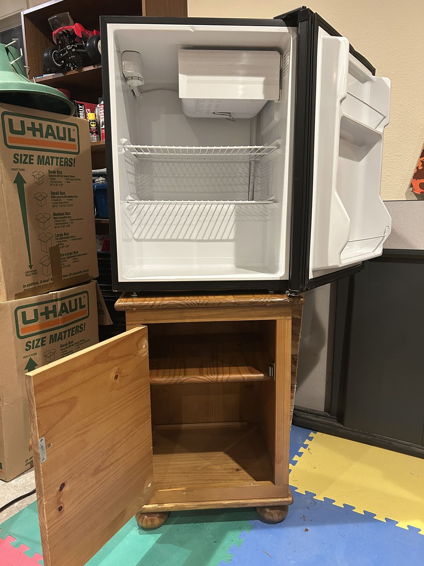FREE! Mini fridge and/or cabinet