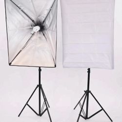 2 pcs 20"x28" Professional Photography Soft Box Lighting Kit – Brand New