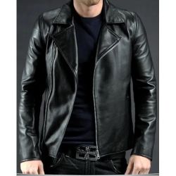 Old School Leather Motorcycle Jacket