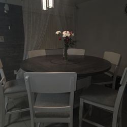 Dining Table With 6 Chairs (BRAND NEW NEVER USED)