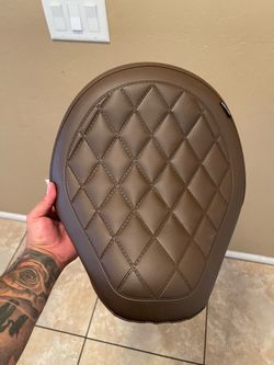 Wolfline Diamond Stitched Solo Motorcycle Seat