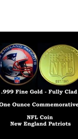 Patriots 24k Gold Clad Commerative Coin