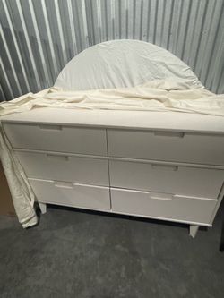 White Dresser 6 drawers
