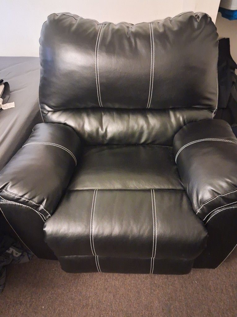 Black Leather Recliner