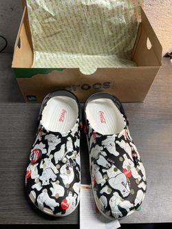 Crocs Coca Cola Classic Clog White 209314-100 Men Size 8 Women Size 10