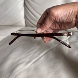 Burberry Semi-Rimless Eyeglass Frame Only Made in Italy B 1044 1002 49 19 140