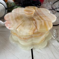 Vintage Marble Box Jewelry 