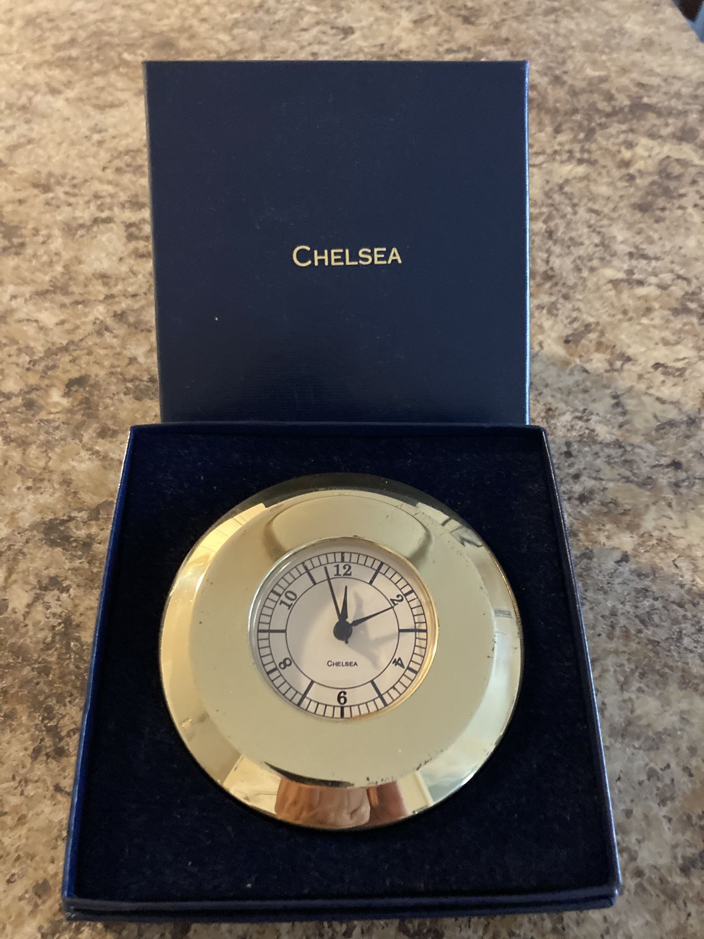 Chelsea Paper Weight Clock