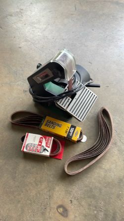 1x36in belt sander with 13 belts