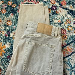 H&M Jeans Size 6 Brownish Color Great Shape 