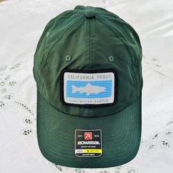 California Trout Richardson 220 Relaxed Lite Cap Green Med-LG Adjustable UPF 35+