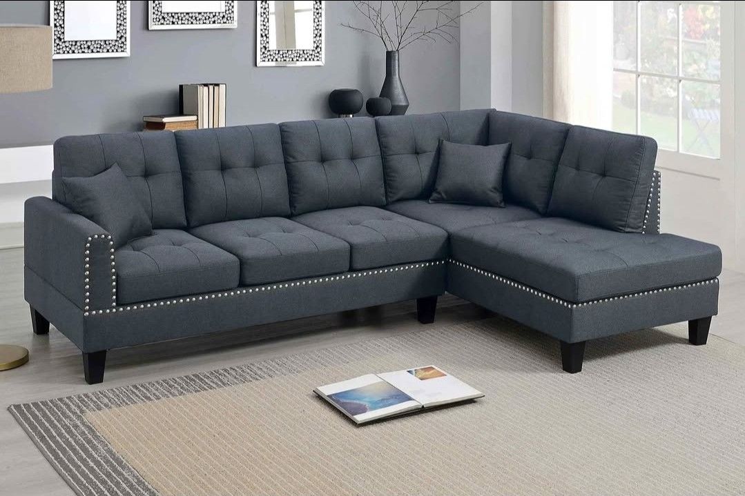 BRAND NEW 2PC SECTIONAL SOFA SET WITH ACCENT PILLOW INCLUDED $329