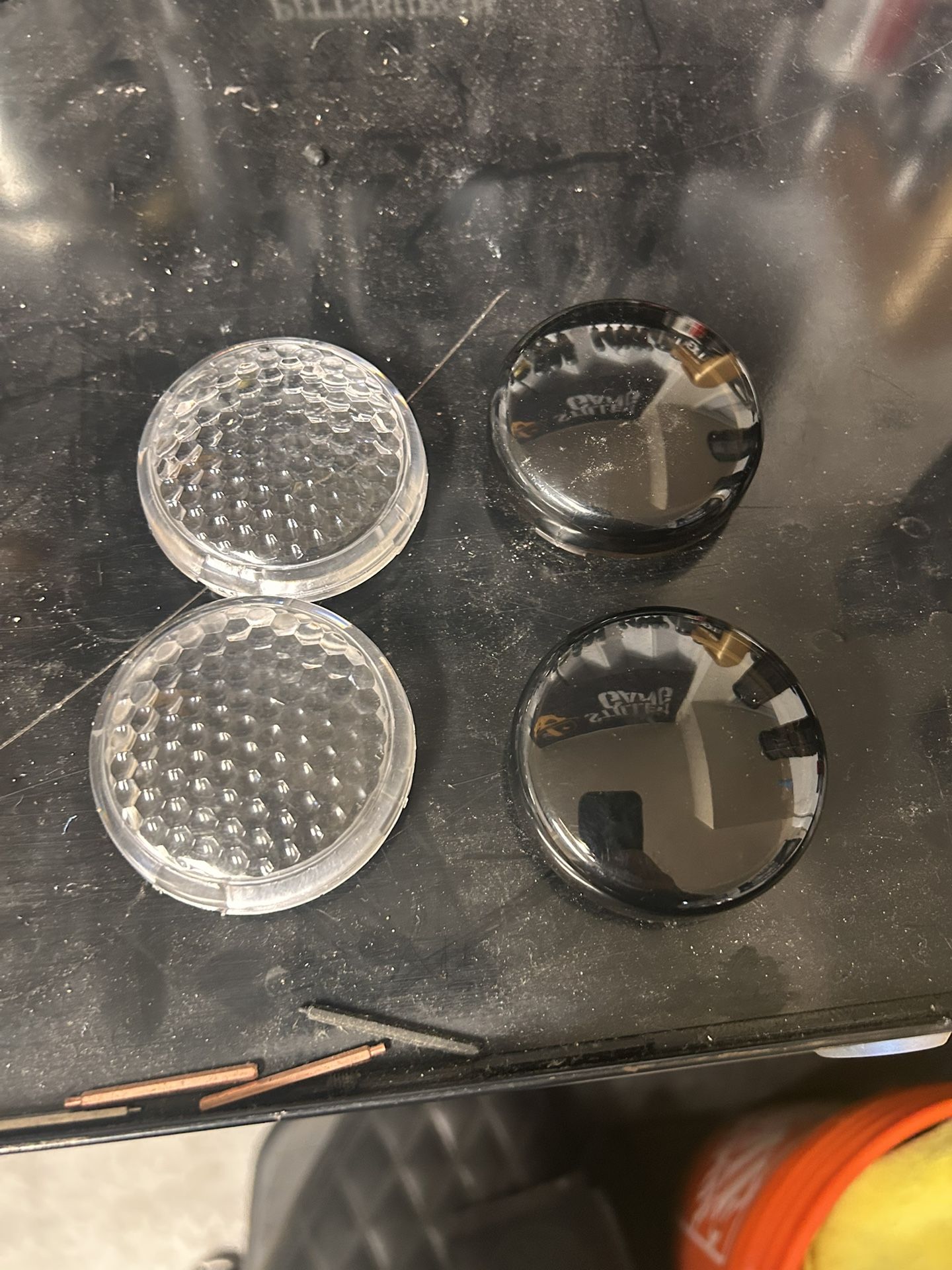 Harley bullet Lens caps