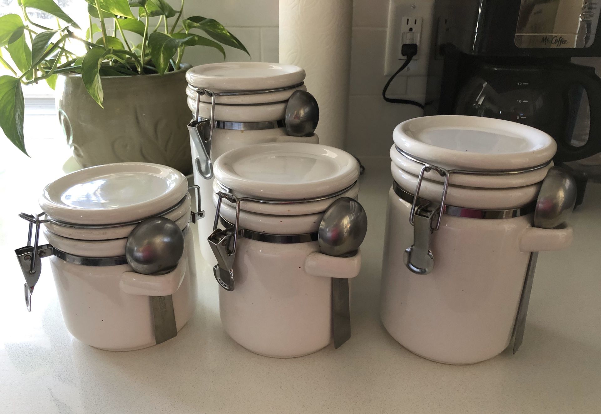 Ceramic crock style storage containers