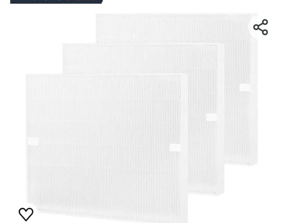 AP-1512HH True HEPA Filter Replacement Compatible with Coway AP-1512HH AP1512HH Mighty Air Cleaner Purifier, AP-1512HH-FP, Item NO #, 3 Pack HE