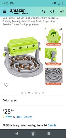 Pet Puzzle Food Dispenser Slow Feeder IQ Training Toy