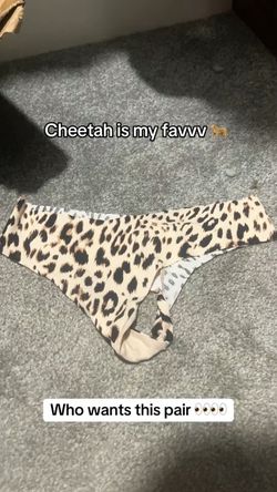 Cheetah Print Thong Underwear used