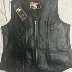 Female Leather Vest 