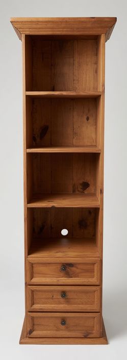 Wooden shelving unit