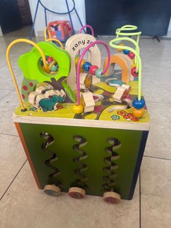 BRAND NEW B you brand- wooden activity play cube