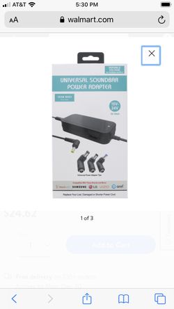 Universal soundbar power adapter