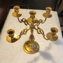 And Take Candle Holder Brass