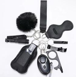 Safety Keychain Set – Compact Personal Protection Accessory for Women, Emergency Alert & Everyday Security Keyring