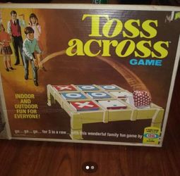 Original 1969 Antique Toss  Across Game, With Box